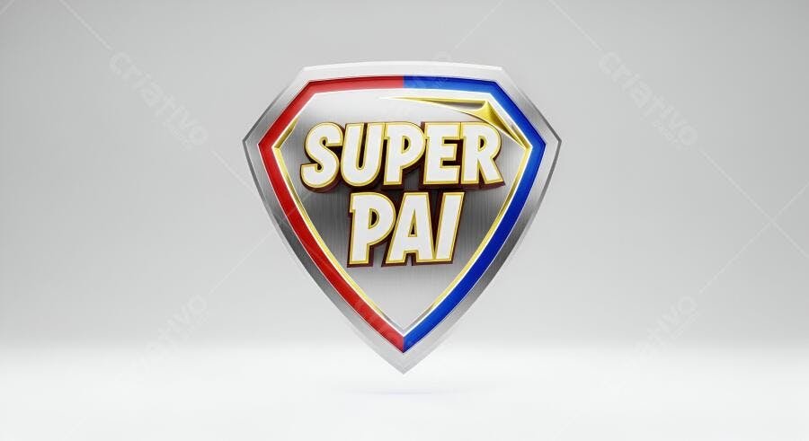 Escudo Super Pai Dia dos Pais