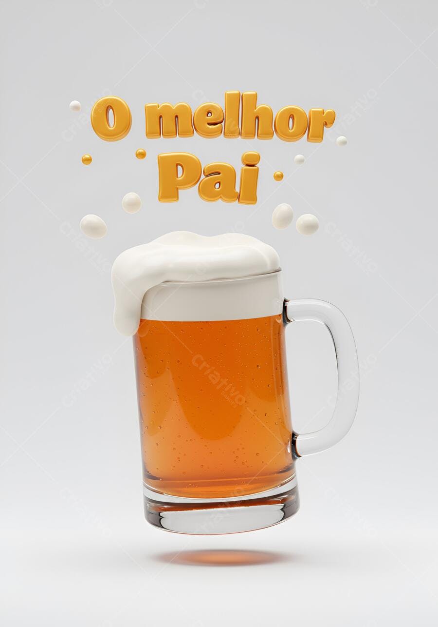 Caneca de cerveja para o melhor pai