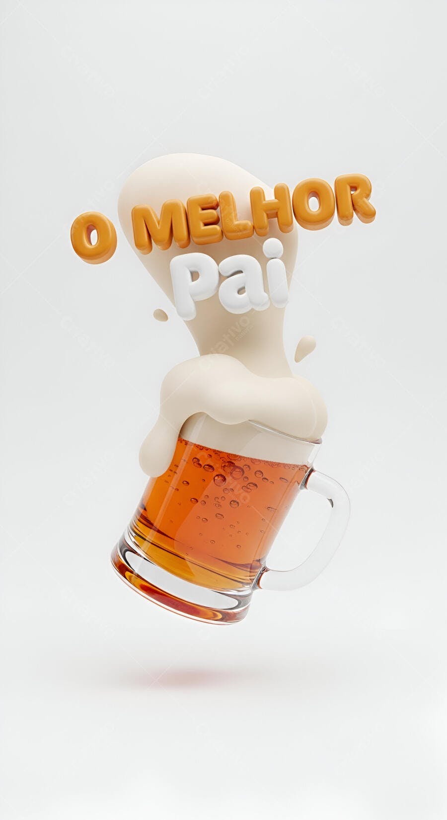 Caneca de Cerveja Dia dos Pais O Melhor Pai