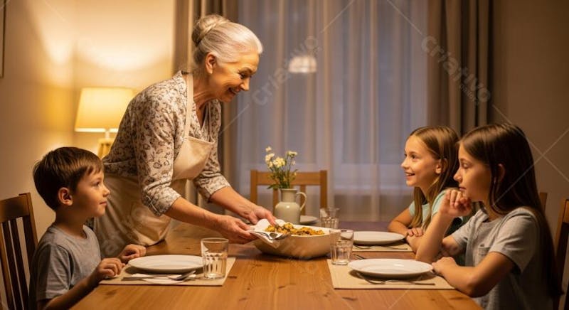 av[o servindo o jantar para os netos- (2)
