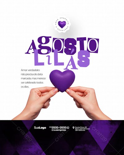 Social Media Agosto Lilás Conscientização Violência Contra a Mulher (7)
