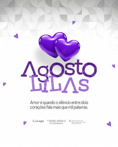 Social Media Agosto Lilás Conscientização Violência Contra a Mulher (14)
