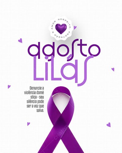 Social Media Agosto Lilás Conscientização Violência Contra a Mulher (17)