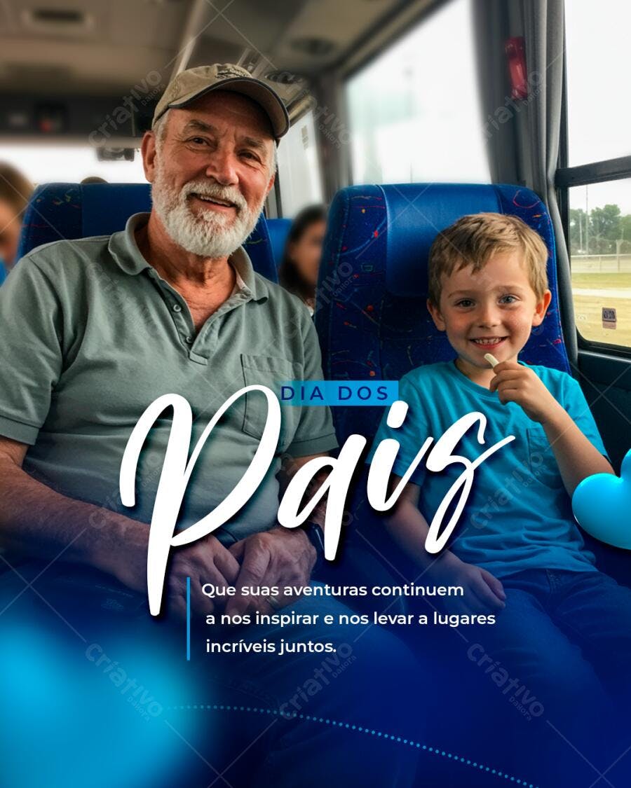 Postagem Dia dos Pais PSD Editável
