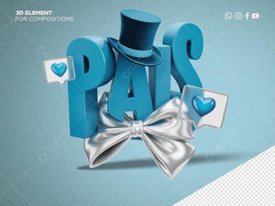 SELO 3D DIA DOS PAIS 10