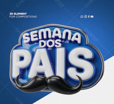 SELO 3D DIA DOS PAIS 13