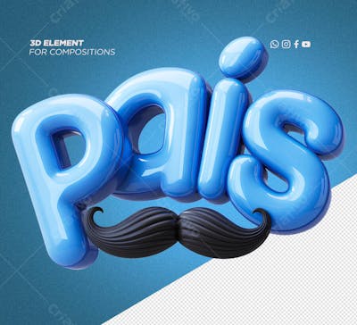 SELO 3D DIA DOS PAIS 16