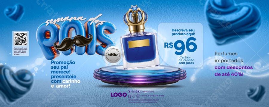 Banner Dia dos Pais PSD Editável