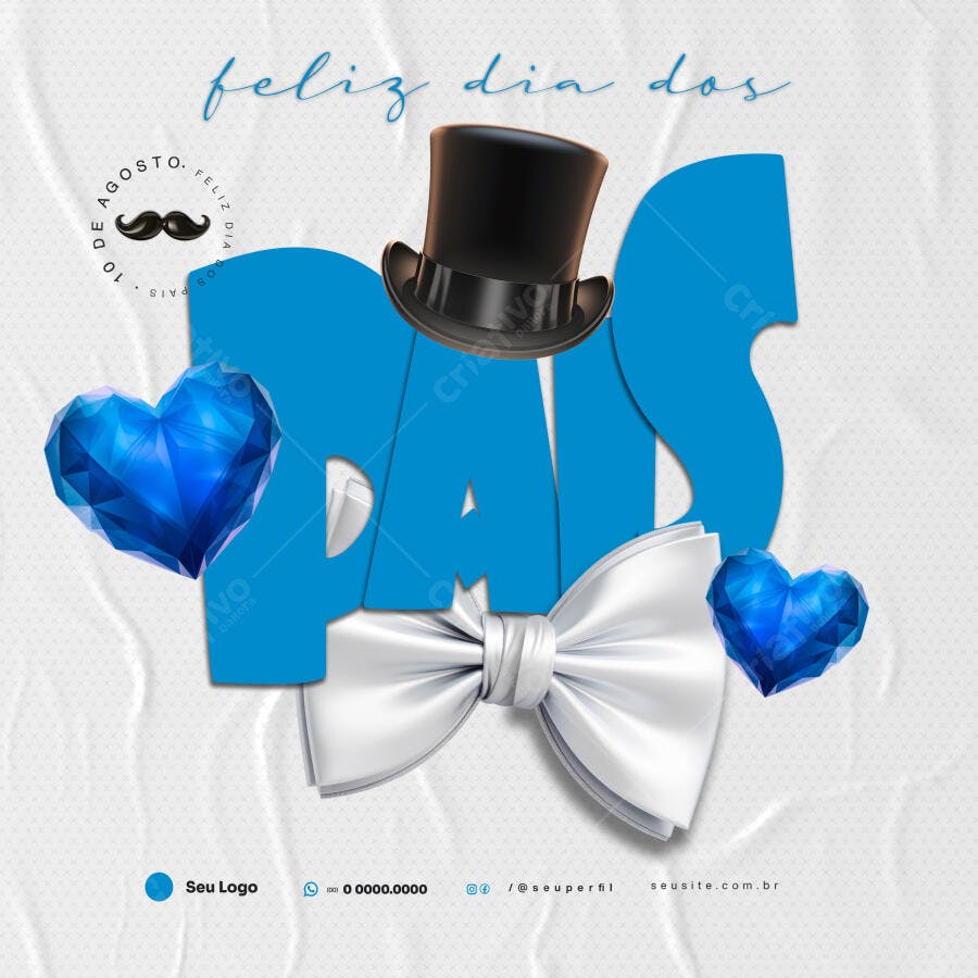Flyer Dia dos Pais PSD Editável
