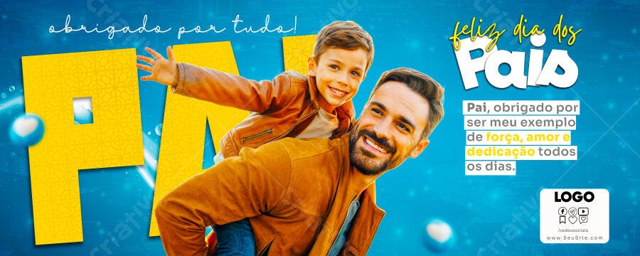 Banner Dia dos Pais PSD Editável