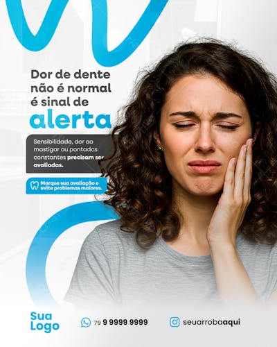 Dor de dente não é normal. É sinal de alerta.