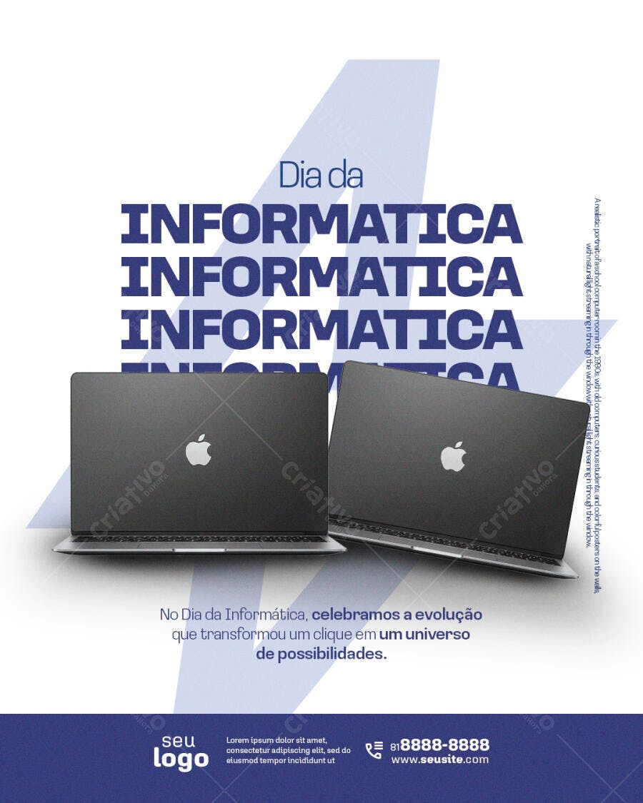 Flyer Dia da Informática PSD Editável