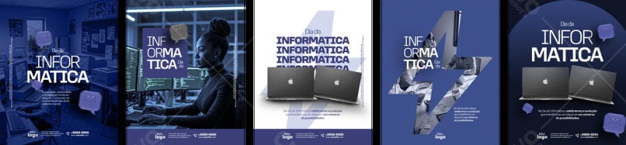 Poster Dia da Informática PSD Editável