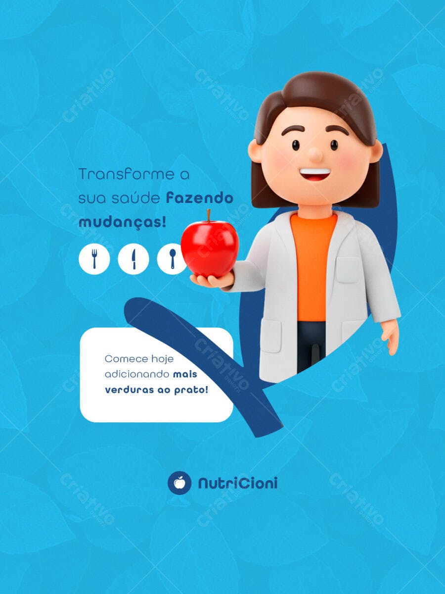 Post para Nutricionista PSD Editável