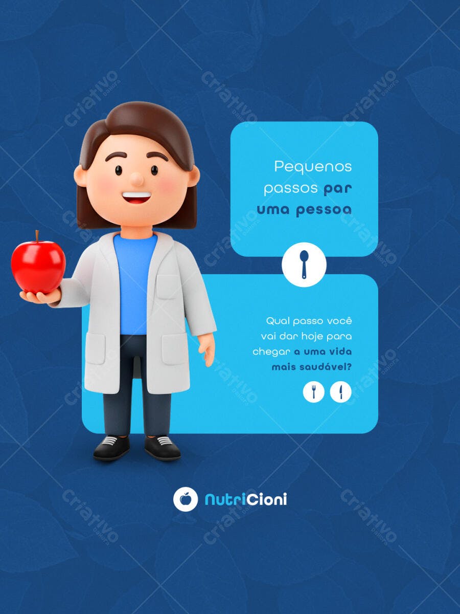 Post para Nutricionista PSD Editável
