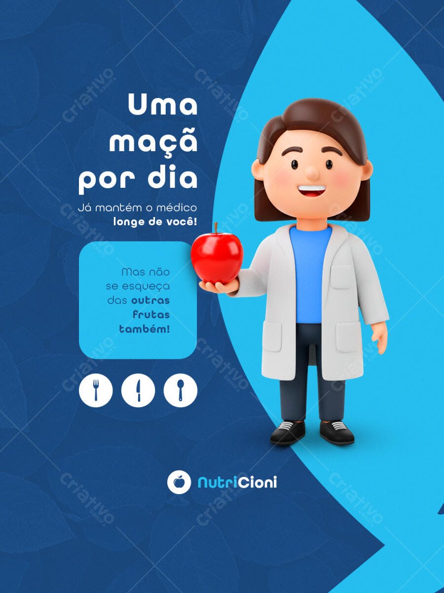 Post para Nutricionista PSD Editável