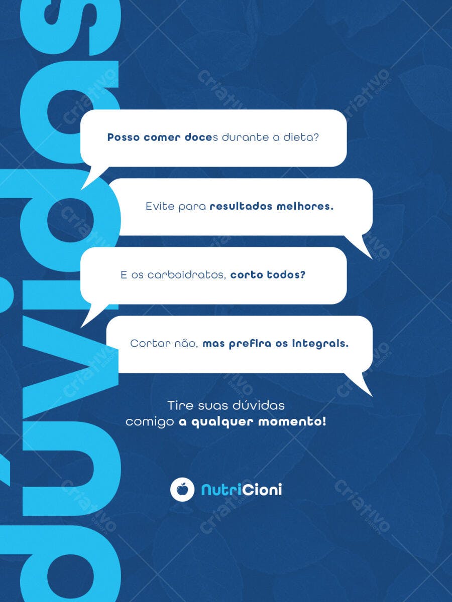 Post para Nutricionista PSD Editável