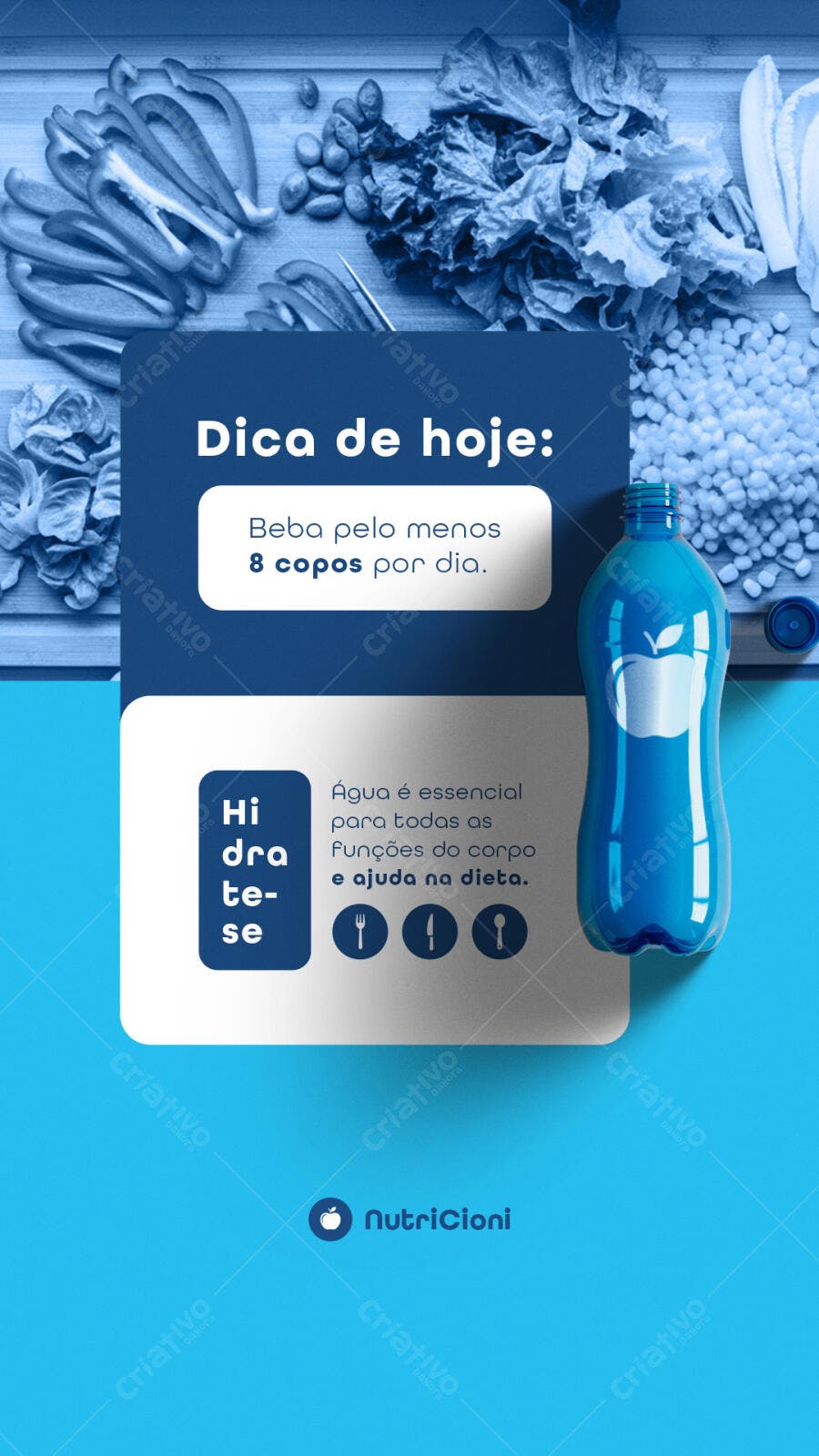 Flyer de Hidratação PSD Editável