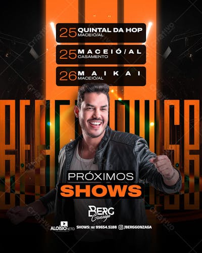 Agenda de Shows - Berg