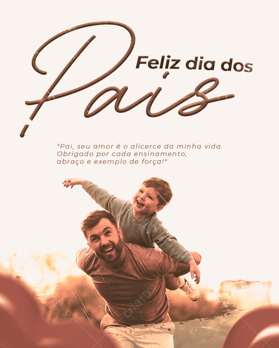Flyer Dia dos Pais PSD Editável