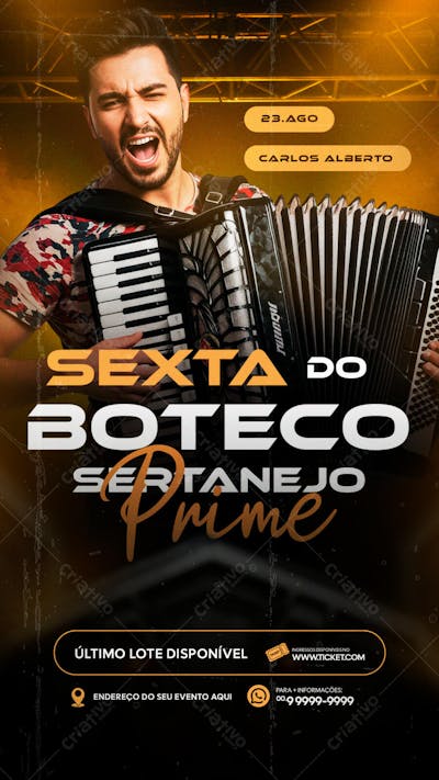 FLYER PARA EVENTO SHOW ARTISTA SERTANEJO PSD EDITÁVEL STORY (10)