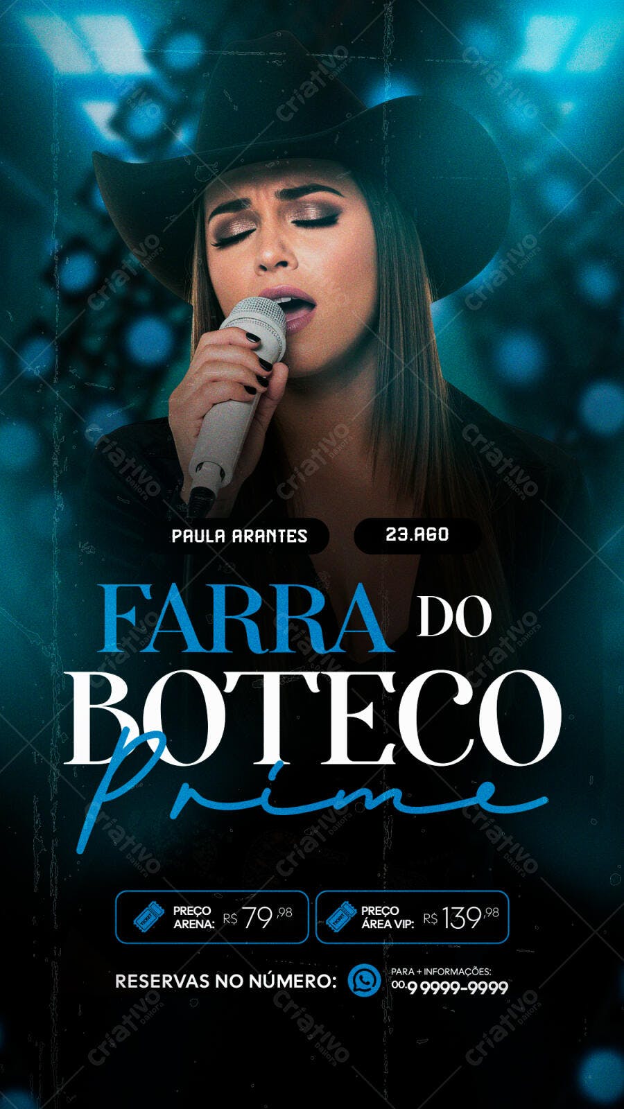 Flyer Farra do Boteco 23 de Agosto PSD Editável