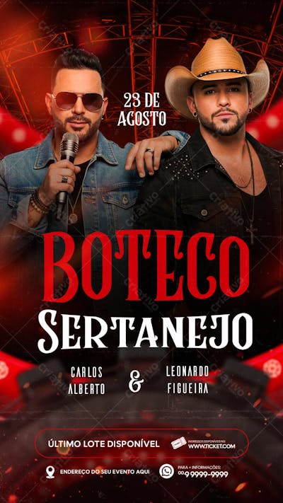 FLYER PARA EVENTO SHOW ARTISTA SERTANEJO PSD EDITÁVEL STORY (8)