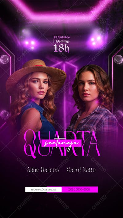 Flyer Eventos Artistas Shows Festa - Social Media PSD Editável (4)