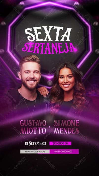 Flyer Eventos Artistas Shows Festa - Social Media PSD Editável (6)