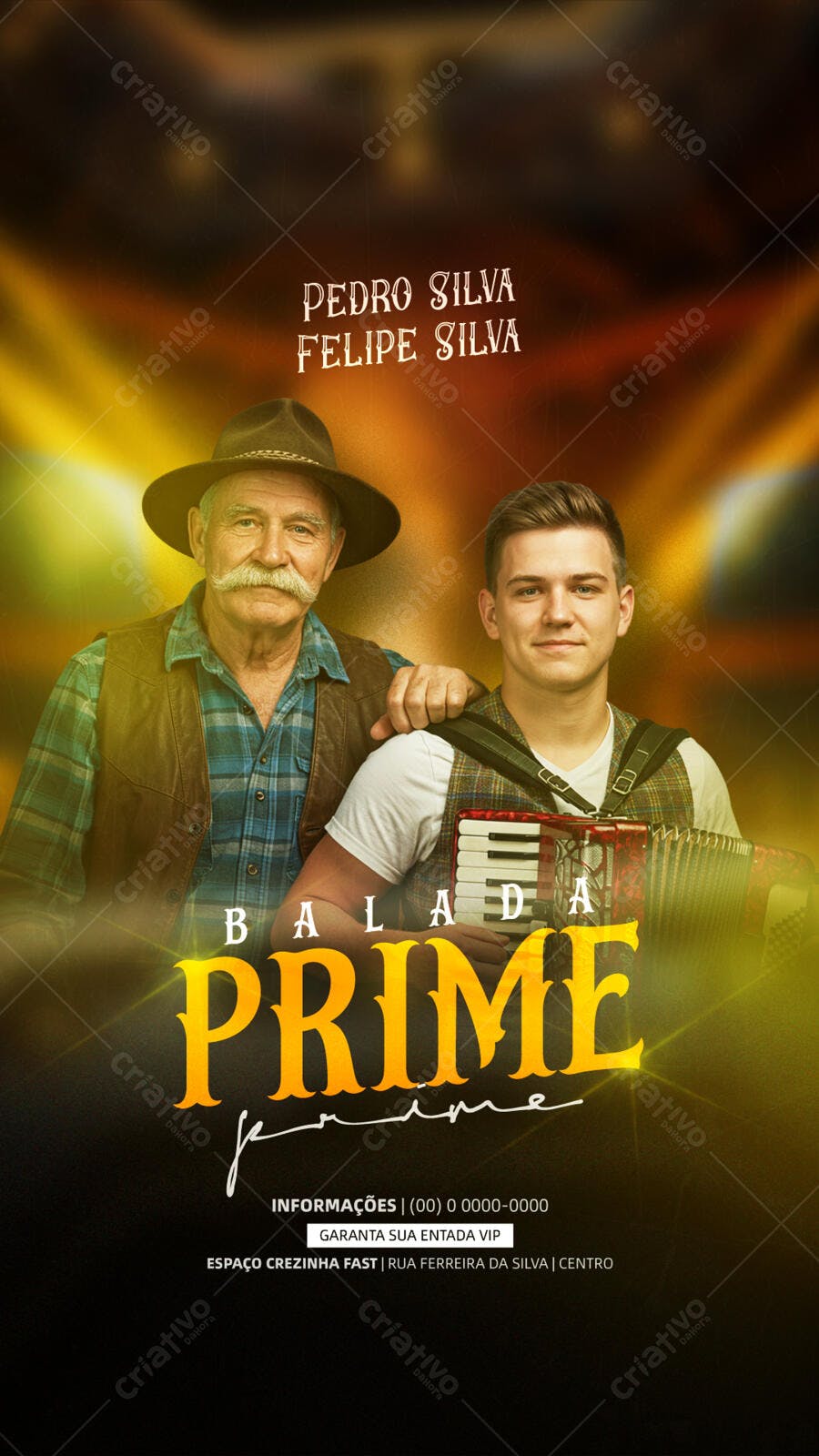 Flyer para Balada Sertaneja PSD Editável