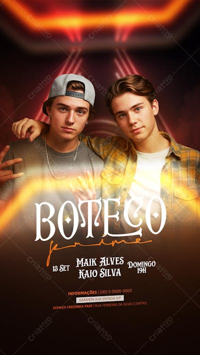 Flyer Eventos Artistas Shows Festa - Social Media PSD Editável (14)