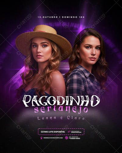 Flyer Eventos Artistas Shows Festa - Social Media PSD Editável (33)