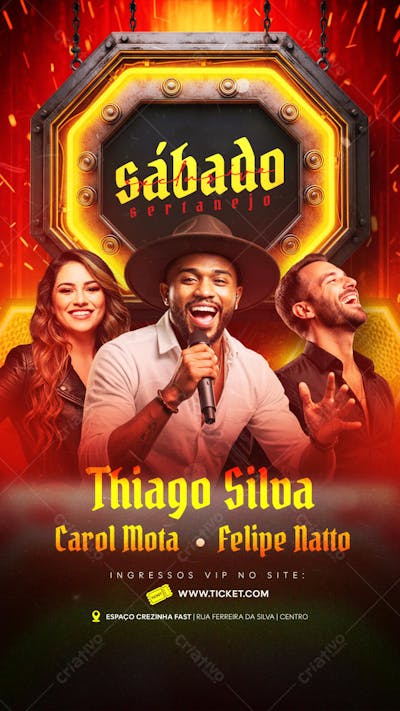 Flyer Eventos Artistas Shows Festa - Social Media PSD Editável (23)
