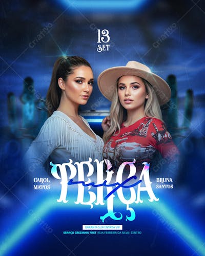 Flyer Eventos Artistas Shows Festa - Social Media PSD Editável (43)