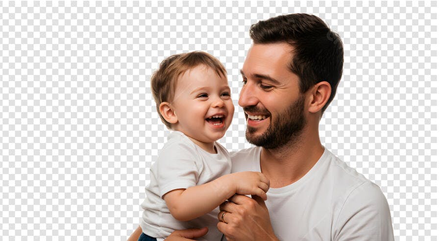 Imagem Pai e Filho PSD Editável