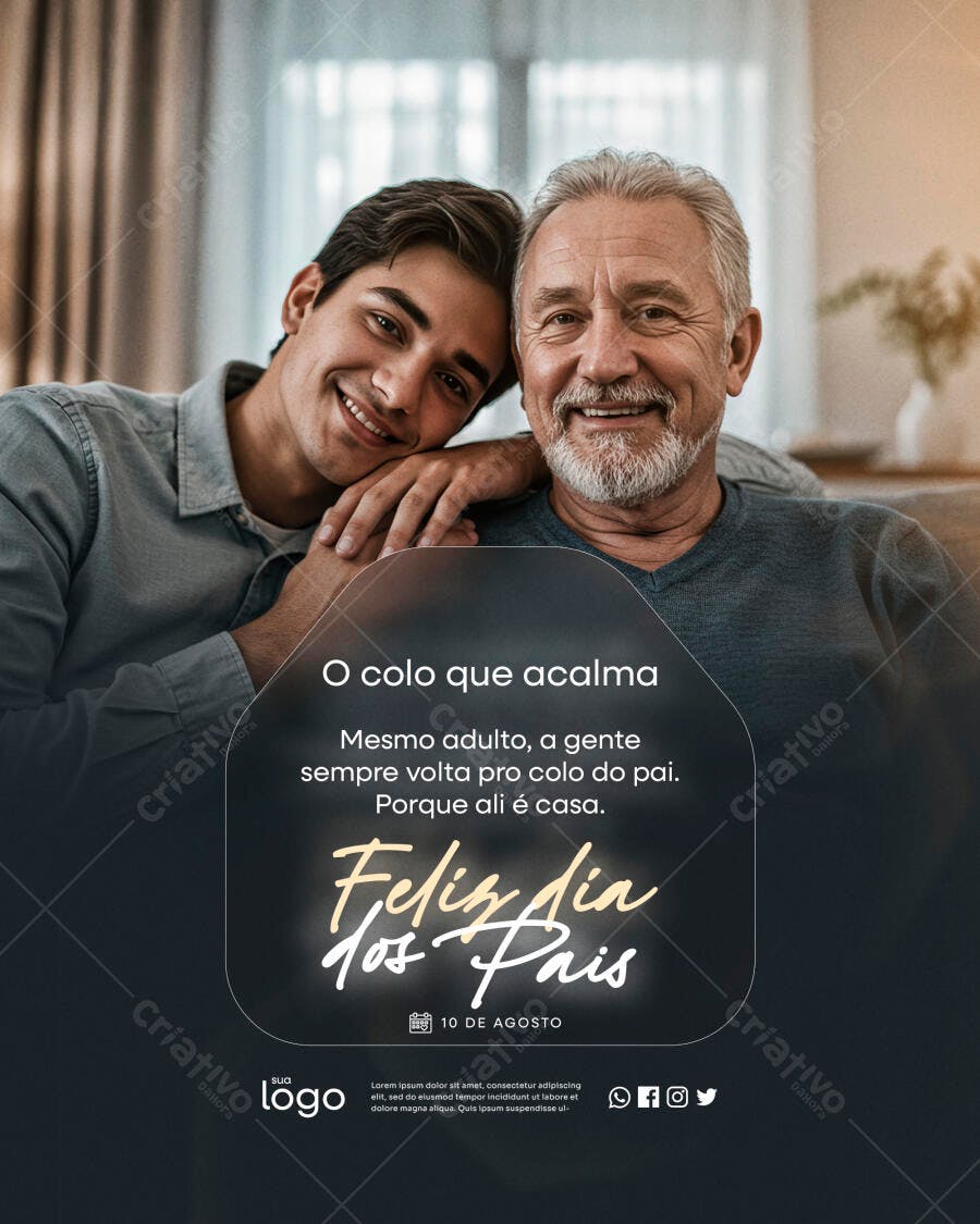 Postagem Dia dos Pais PSD Editável