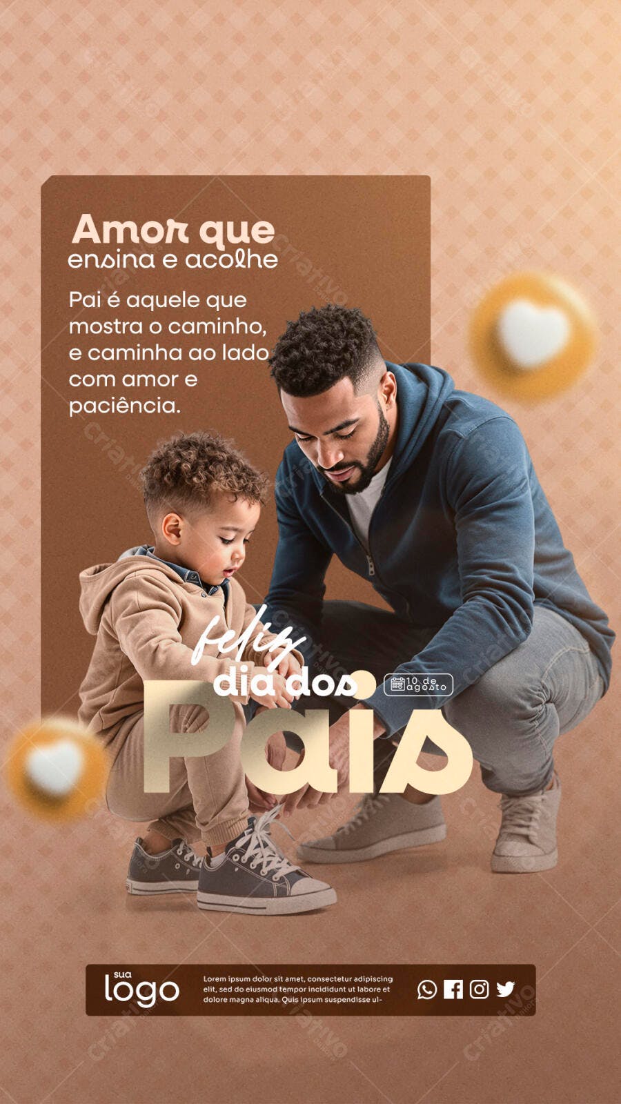 Flyer Dia dos Pais PSD Editável