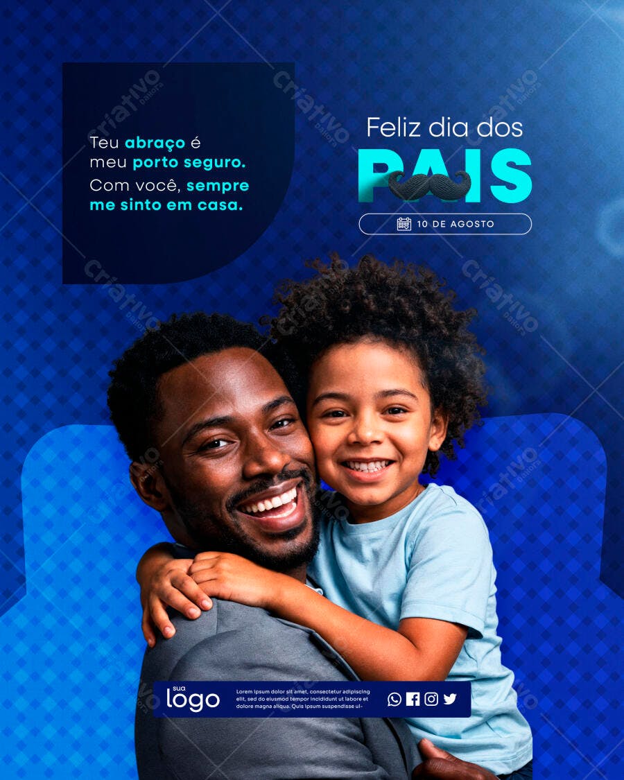 Postagem Dia dos Pais PSD Editável