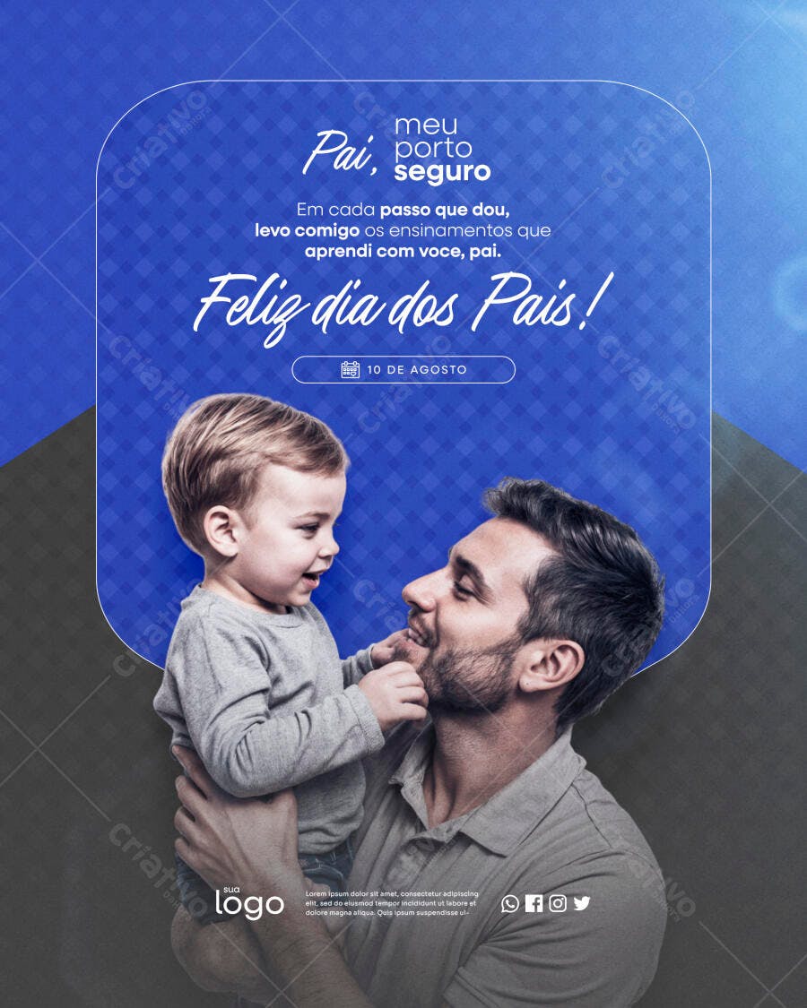 Postagem Dia dos Pais PSD Editável