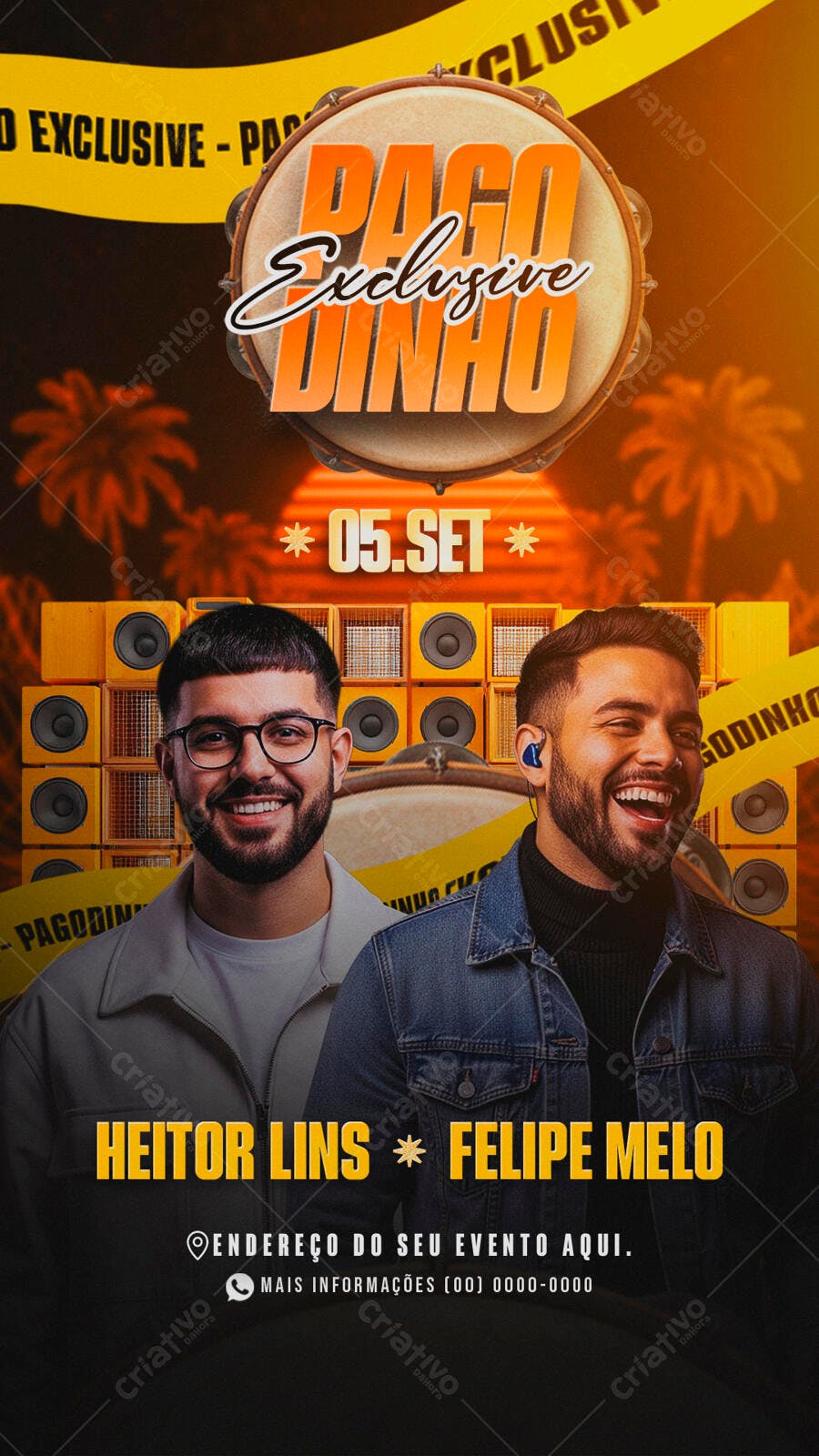Flyer Pagode 05 de Setembro PSD Editável