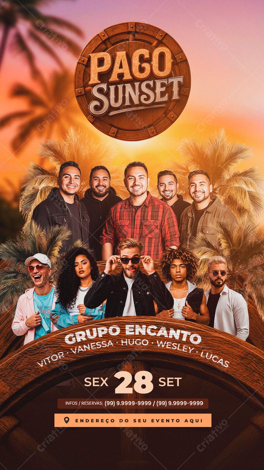 Flyer Grupo Musical PSD Editável