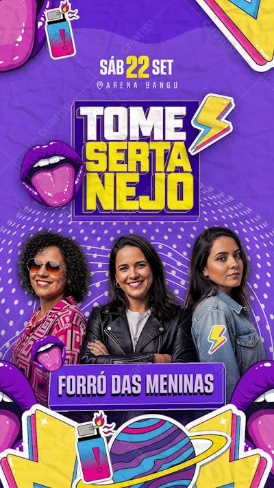 Flyer Tome Sertanejo Story PSD Editável