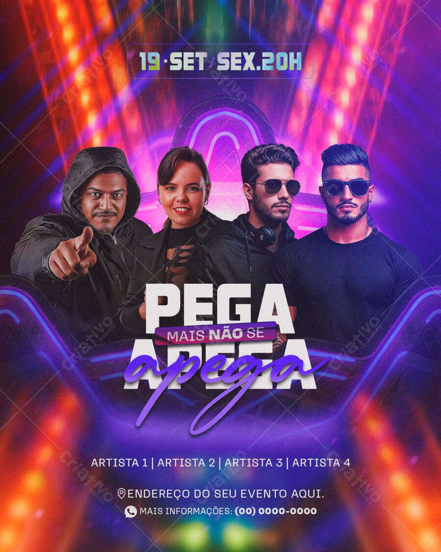 Flyer para Festa 19 de Setembro PSD Editável