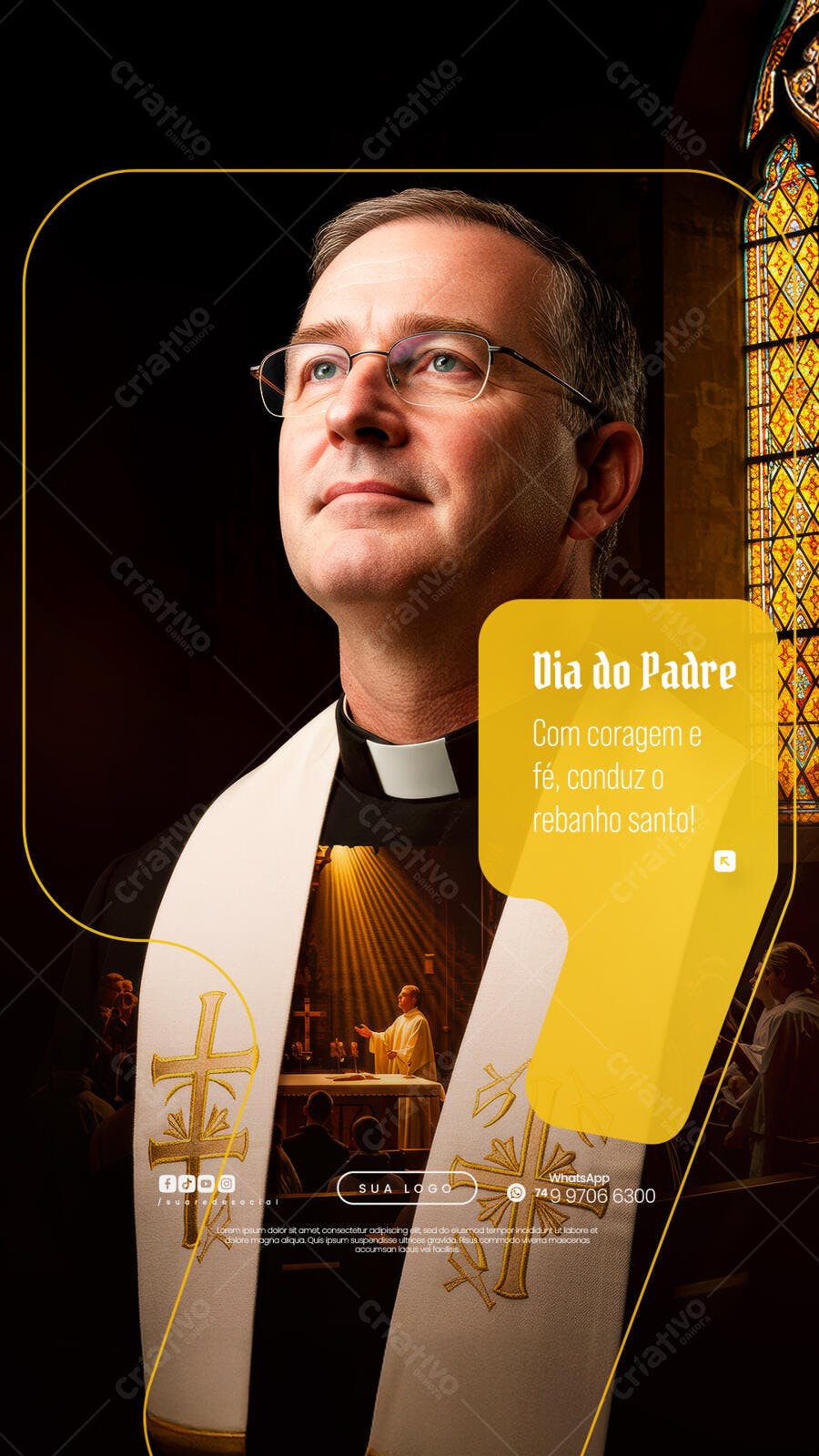Flyer Dia dos Pais PSD Editável