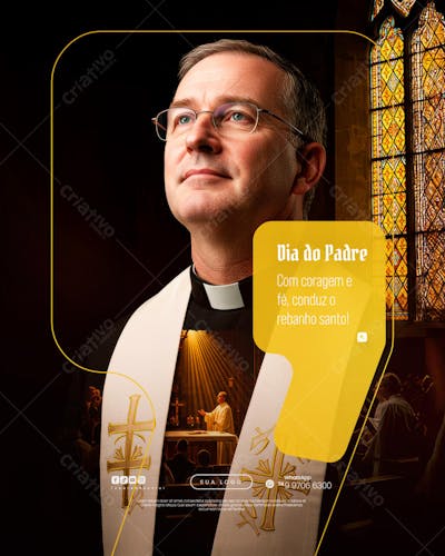 Dia do Padre - 04 de Agosto - Flyer Social Media PSD Editável (8)