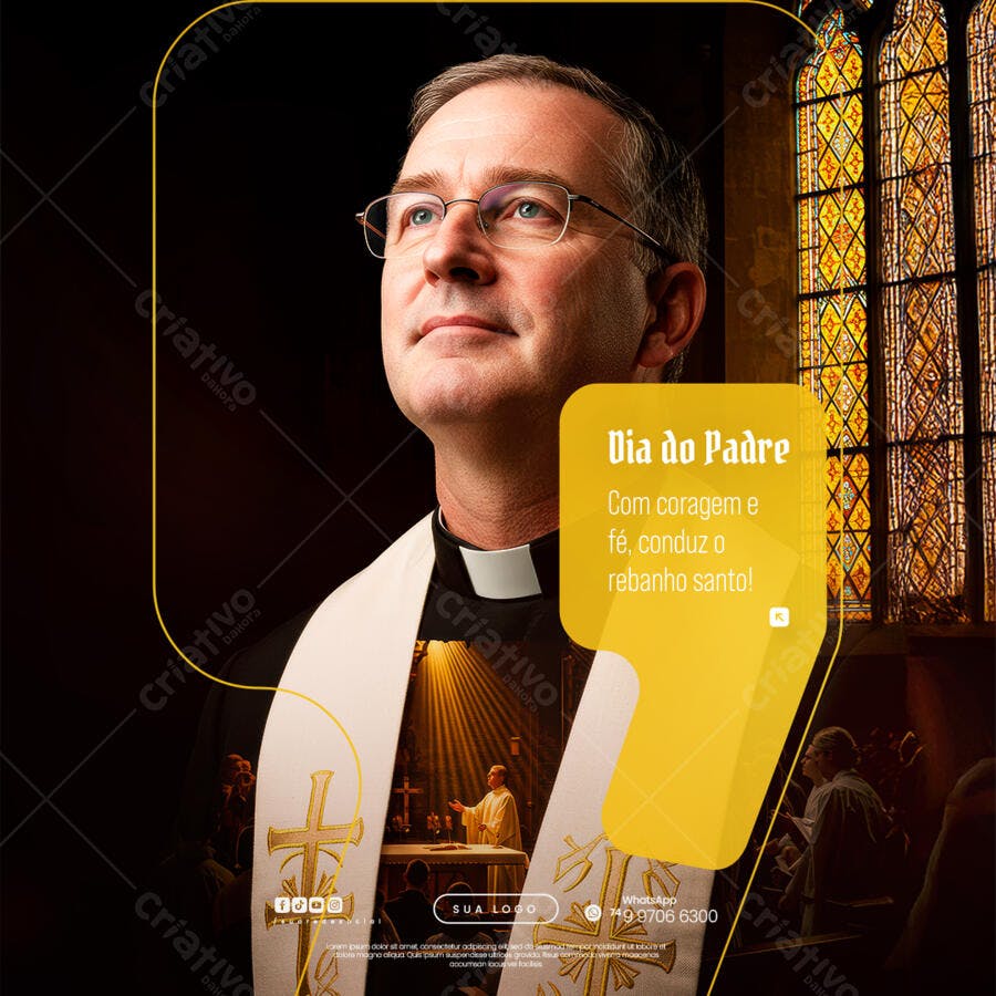 Flyer Dia dos Pais PSD Editável