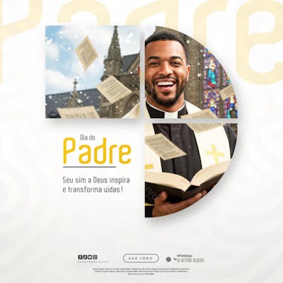 Dia do Padre - 04 de Agosto - Flyer Social Media PSD Editável (18)