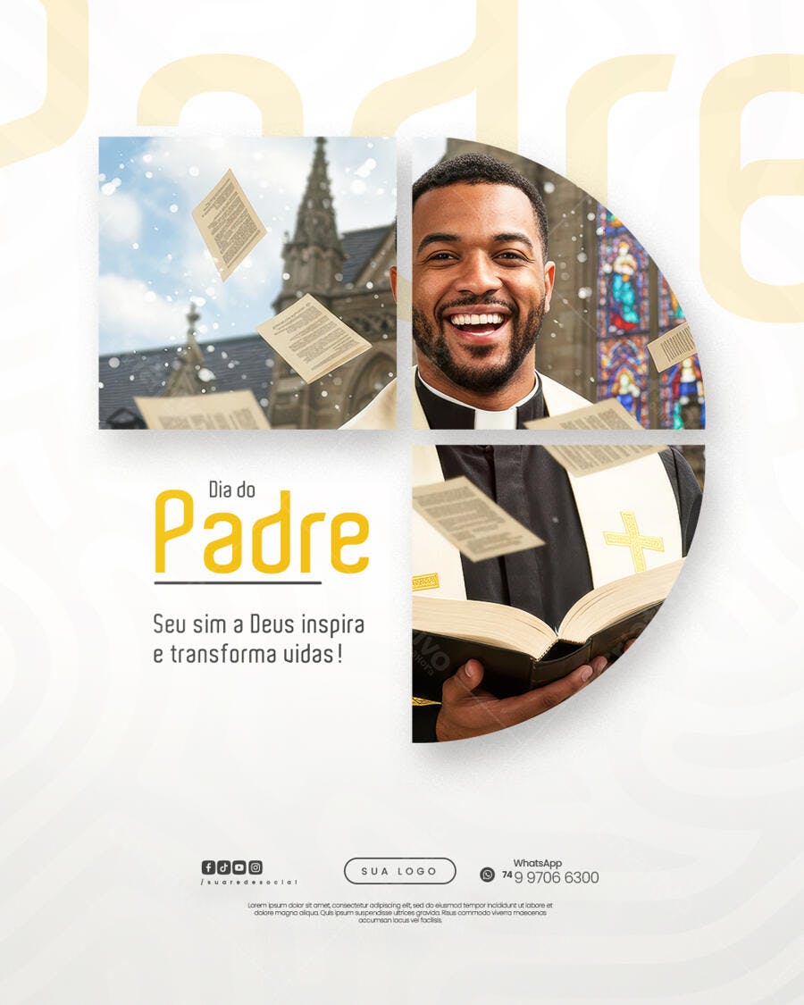 Flyer Dia dos Pais PSD Editável