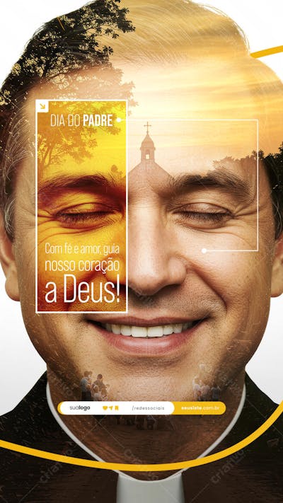 Dia do Padre - 04 de Agosto - Flyer Social Media PSD Editável (1)