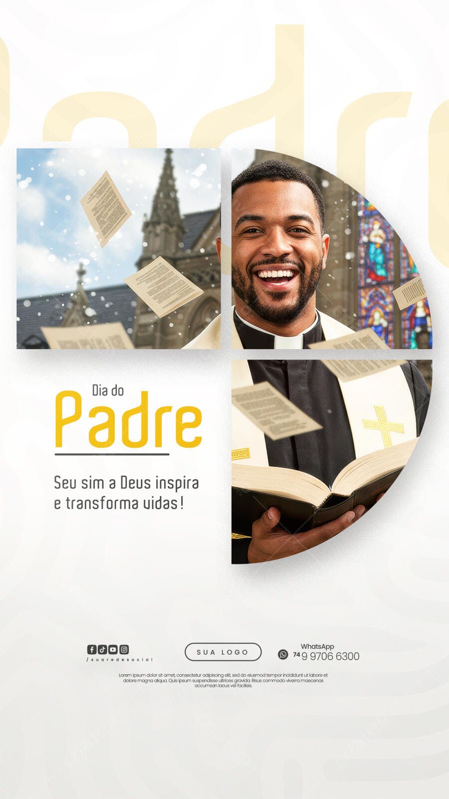Flyer Dia dos Pais PSD Editável